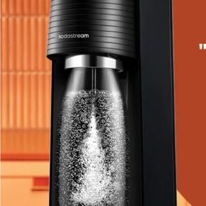 Sodastream TERTA black sparkling water maker  and BPA free bottle 1 L NEW set